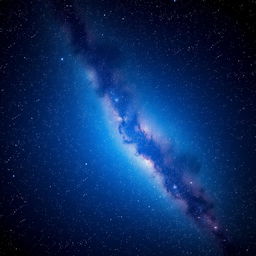 A stunning digital artwork showcasing a vibrant starry night sky, perfect for a space-themed logo