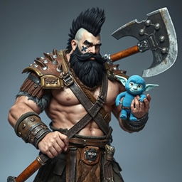 A very tall and well-shaped ice Goliath Berserker, showcasing an attractive yet rugged appearance