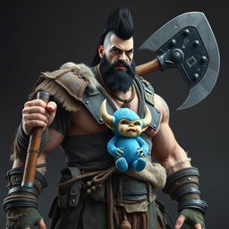 A very tall and well-shaped ice Goliath Berserker, showcasing an attractive yet rugged appearance