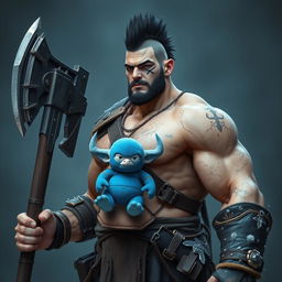 A very tall and well-shaped ice Goliath Berserker, showcasing an attractive yet rugged appearance