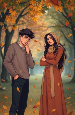 A poignant moment depicting Gilang, a thoughtful young man reflecting on his past relationship with Zeera, a strong and independent woman