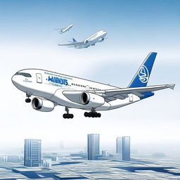 Symbolic image representing the success and technological excellence of Airbus