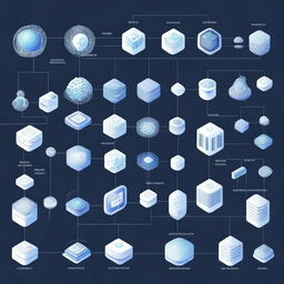 Visual representation of the future evolution of an information system incorporating elements of AI and IoT