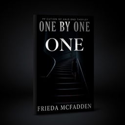 A captivating book cover design for 'One By One' by Freida McFadden