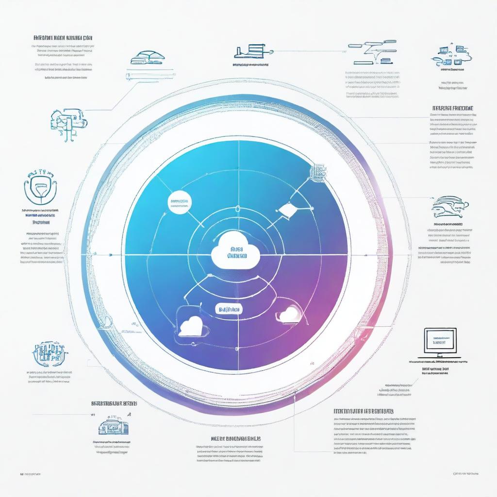 Visual representation of the future evolution of an information system incorporating elements of AI and IoT