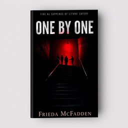 A captivating book cover design for 'One By One' by Freida McFadden