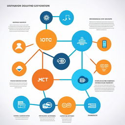 Visual representation of the future evolution of an information system incorporating elements of AI and IoT