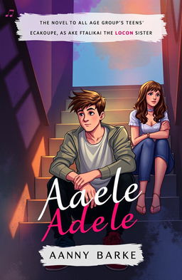 A captivating book cover illustration for a novel aimed at all age groups, particularly teens