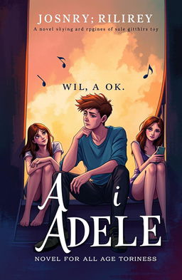 A captivating book cover illustration for a novel aimed at all age groups, particularly teens