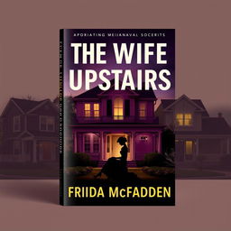 An intriguing book cover design for 'The Wife Upstairs' by Freida McFadden