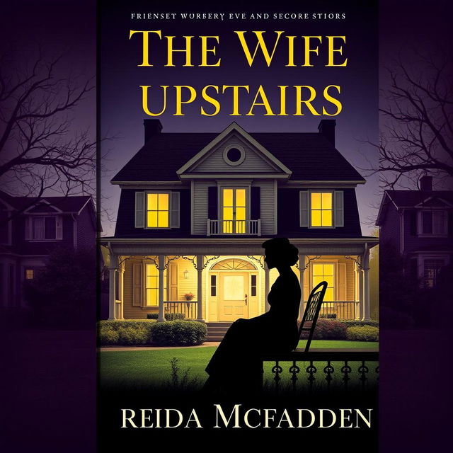 An intriguing book cover design for 'The Wife Upstairs' by Freida McFadden