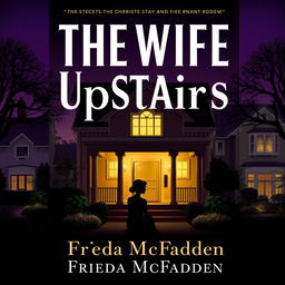 An intriguing book cover design for 'The Wife Upstairs' by Freida McFadden