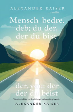 An illustrated cover design for a book titled 'Mensch werde der, der du bist