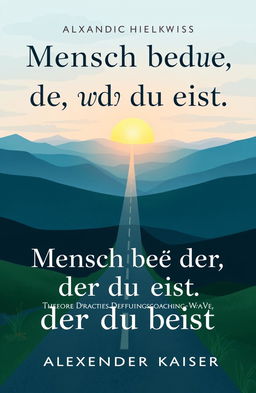 An illustrated cover design for a book titled 'Mensch werde der, der du bist