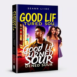 A striking book cover design for a novel titled 'Good Life Turned Sour