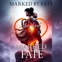 The cover of a fantasy book titled 'Marked by Fate', featuring a compelling design that incorporates symbolic elements