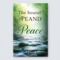 A serene book cover design for the title 'The Sound of Peace'