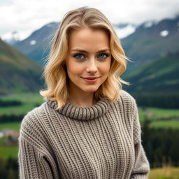 A woman in her early to mid-30s, naturally beautiful with minimal makeup