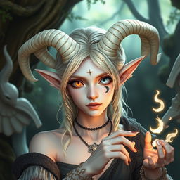 A character inspired by the classical period of ancient Greece, Rome, and Celtic mythology, featuring mythical creatures