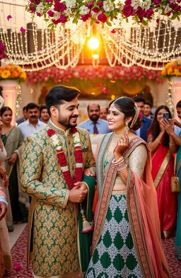 A beautiful wedding scene capturing the joy of Shahzeb weds Muskan