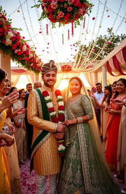 A beautiful wedding scene capturing the joy of Shahzeb weds Muskan