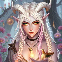 A character inspired by the classical period of ancient Greece, Rome, and Celtic mythology, featuring mythical creatures