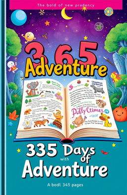 A beautifully designed book cover featuring a vibrant and inviting illustration that encapsulates the concept of a '14+ book with 365 pages'