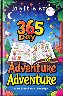 A beautifully designed book cover featuring a vibrant and inviting illustration that encapsulates the concept of a '14+ book with 365 pages'