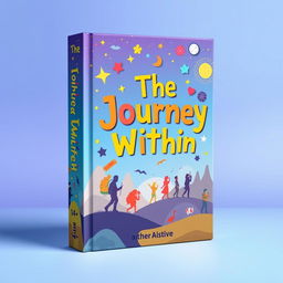 A beautifully designed book cover for a 14+ age group, featuring a vibrant and captivating illustration that represents the essence of adventure, discovery, and growth