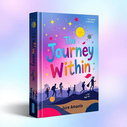 A beautifully designed book cover for a 14+ age group, featuring a vibrant and captivating illustration that represents the essence of adventure, discovery, and growth