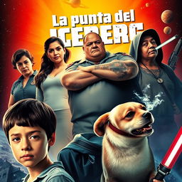 An action movie poster titled 'La punta del Iceberg'
