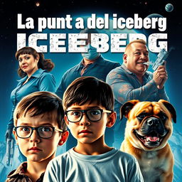 An action movie poster titled 'La punta del Iceberg'