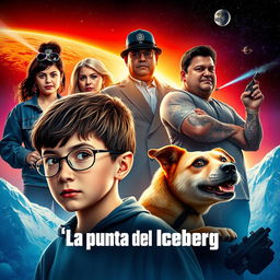 An action movie poster titled 'La punta del Iceberg'