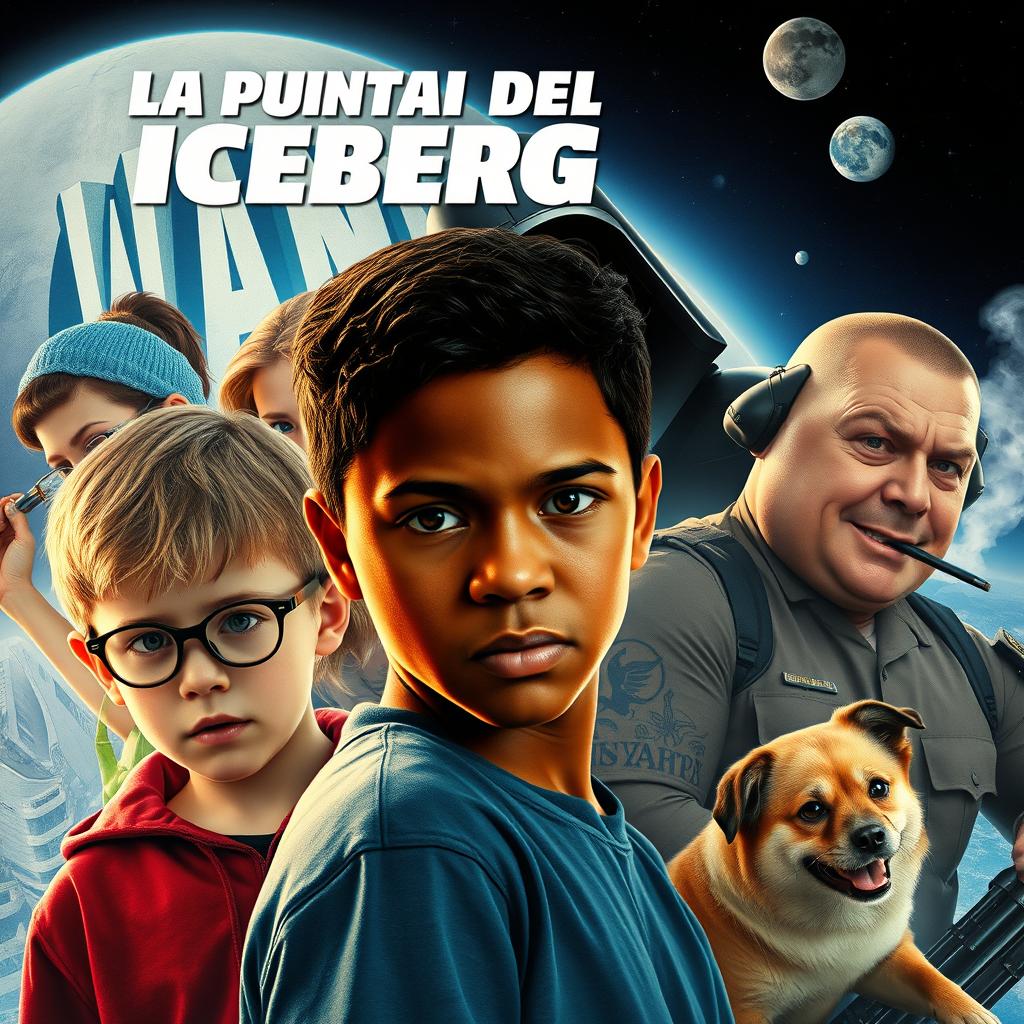 An action movie poster titled 'La punta del Iceberg'