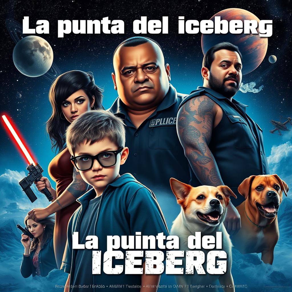 An action movie poster titled 'La punta del Iceberg'