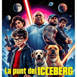 An action movie poster titled 'La punta del Iceberg'