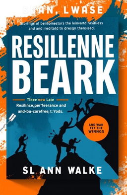 A visually striking book cover design that embodies the themes of resilience, perseverance, and a carefree attitude