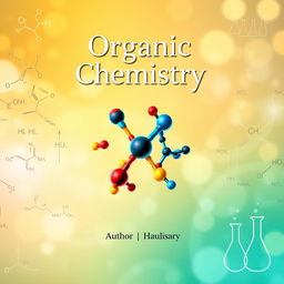 A visually striking cover page for an organic chemistry textbook