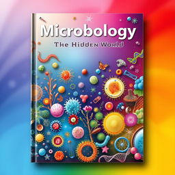 A captivating and visually striking cover page for a microbiology publication
