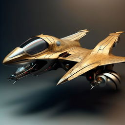 long leopard-like futuristic jet fighter