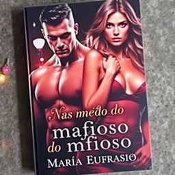 A captivating book cover featuring a strong, muscular man with an intense gaze and a beautiful woman with long, flowing hair, both exuding a sensual and mysterious aura