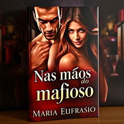 A captivating book cover featuring a strong, muscular man with an intense gaze and a beautiful woman with long, flowing hair, both exuding a sensual and mysterious aura