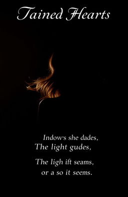 A captivating portrait of a lady viewed from behind, only her elegant silhouette is visible