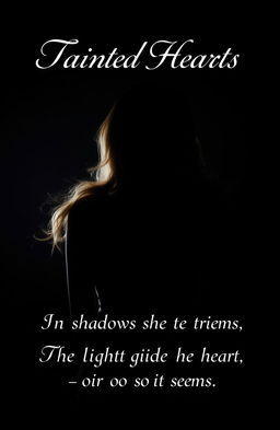 A captivating portrait of a lady viewed from behind, only her elegant silhouette is visible