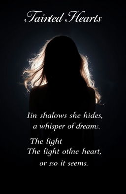 A captivating portrait of a lady viewed from behind, only her elegant silhouette is visible
