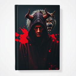 A captivating book cover design dominated by rich red and deep black colors