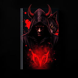 A captivating book cover design dominated by rich red and deep black colors