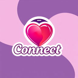 A sleek and modern dating logo design featuring a heart symbol intertwined with a smartphone