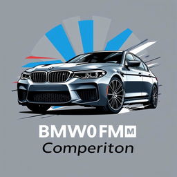 A stylish t-shirt design featuring the BMW F90 M5 Competition