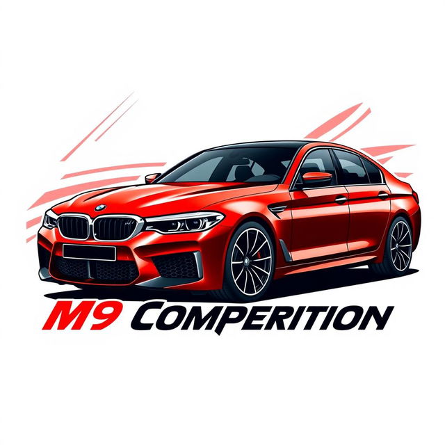 A trendy t-shirt design featuring the BMW F90 M5 Competition